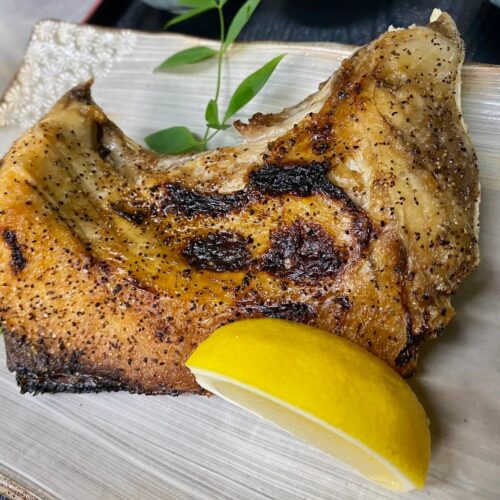 ぶりかまの塩焼き