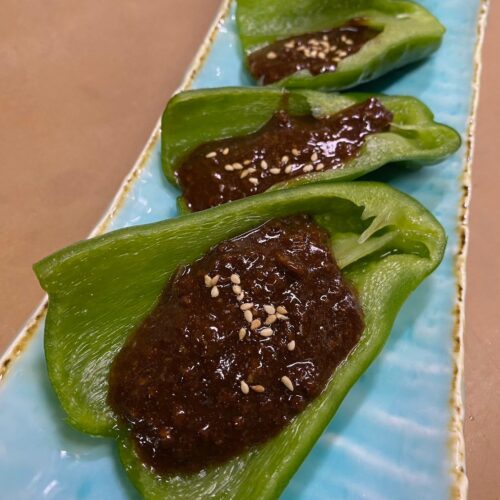 パリパリ味噌ピーマン