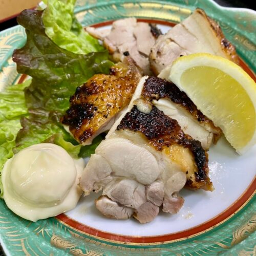 鶏ももの塩焼き